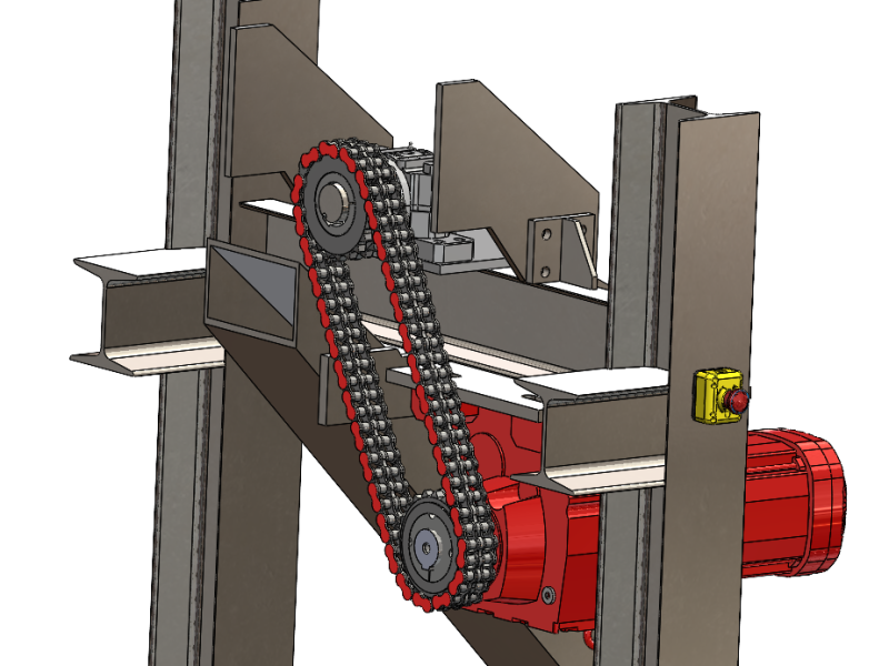 חתך מכונת מיון מנוע